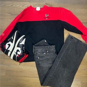 Red and Black Falcons Sweatshirt